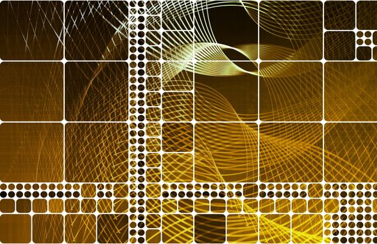Colorful Squares Background with a Edit Blocks