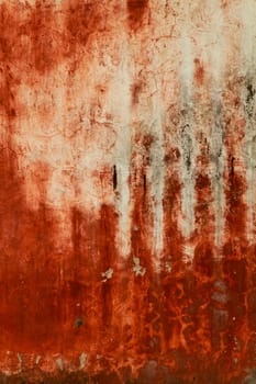 Red paint texture on wall grunge for background