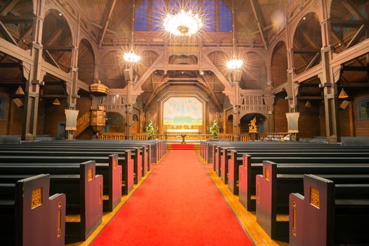 Kiruna cathedral interior, Lapland Sweden 