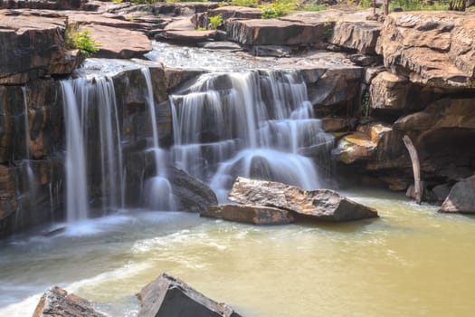 Tadtone waterfalls in chaiyaphum province, thailand
