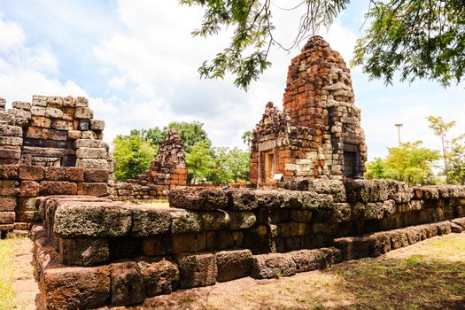 Prangkhu, ancient khmer architecture in chaiyaphum province, thailand