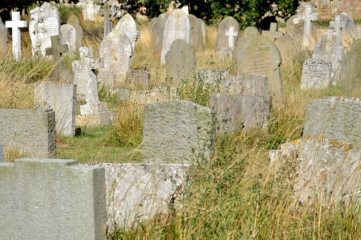 Group of English gravestones