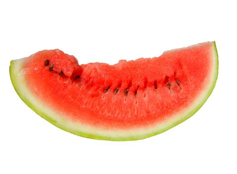 Ripe watermelon on white background is insulated