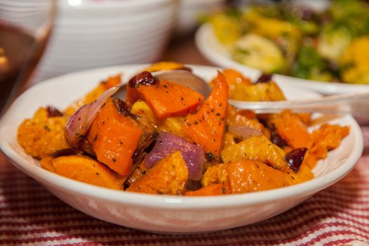 Easy baked sweet potato recipe as a side dish side for chicken and beef.