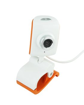 web camera on white background