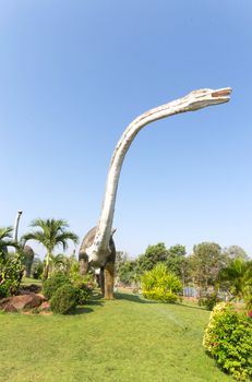 Public parks of statues and dinosaur in Kalasin province,  Thailand.