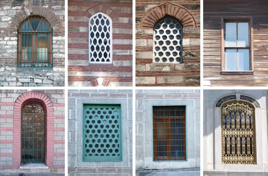 The old windows in Istanbul