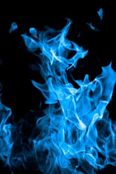 blue flames of fire as  abstract backgorund