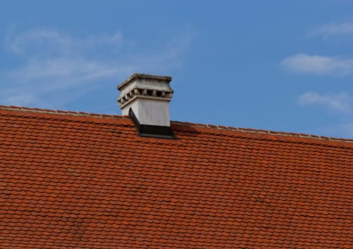 chimney on the roof