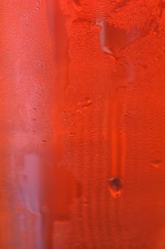 Red - brown background formed by condensation glass