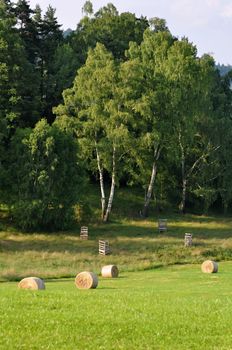 View of a beautiful summer landscape in Czech Switzerland