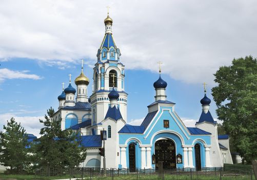 Church icon of the Virgin "Joy of All Who Sorrow" in the city of Ivanovo. Russia