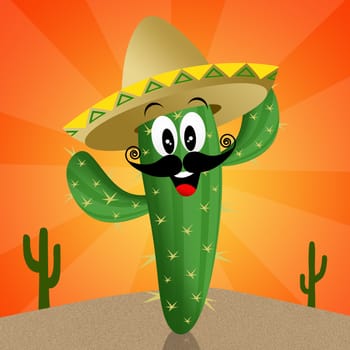 Cactus with sombrero