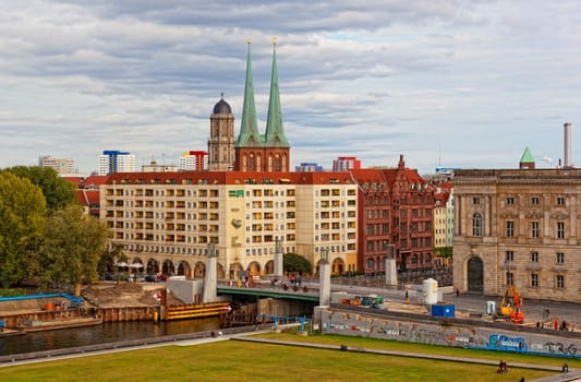 BERLIN, GERMANY - SEPTEMBER 23: View from an observation deck, Berlin, Germany, September 23, 2012. Berlin - the capital of Germany, the largest and most occupied city of Germany.