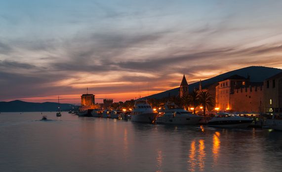 Sunset at Trogir Pier, Croatia