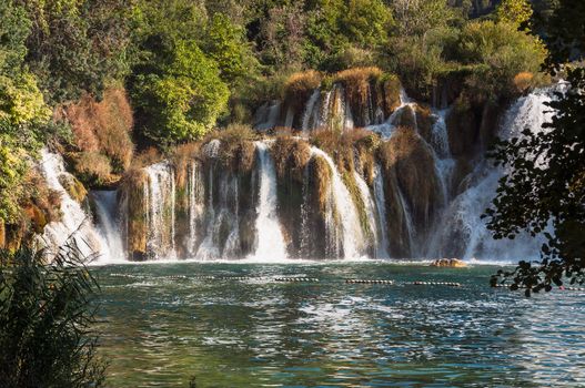 Waterfall in Krka National Park, Croatia