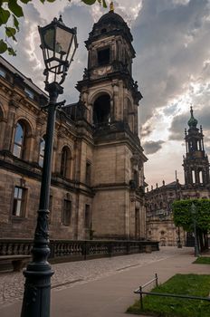 Old town, left-bank of Dresden, Germany.