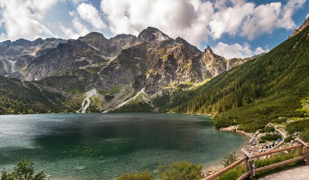 Morskie Oko, largest lake in the Tatra Mountains, Poland.