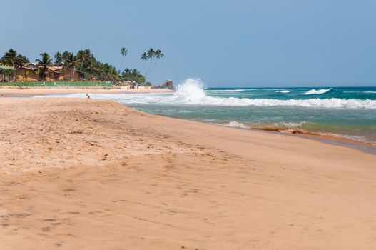 Beach in southern part of Sri Lanka.