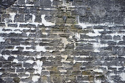 close up of bricks of fort for background texture