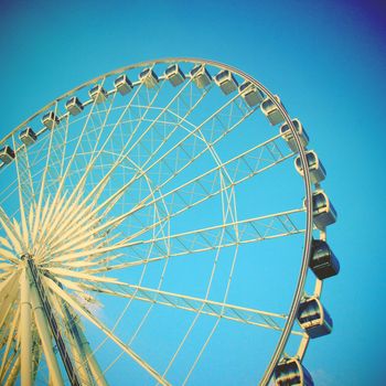 Ferris wheel with filter effect