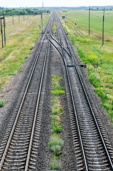 two railroad to horizon