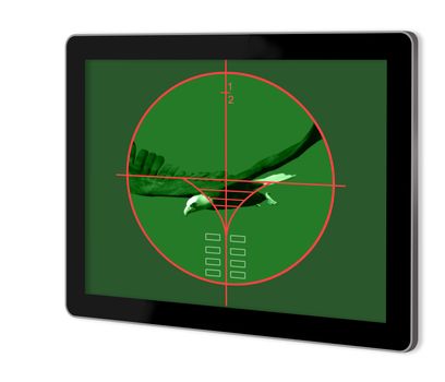 viewfinder of  sniper rifle made in 2d software