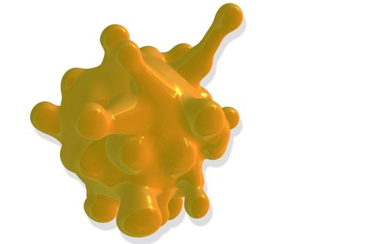 cancer cell made in 3d software