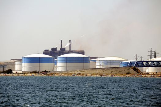 Industry on the wearing of Fos-sur-Mer beside Marseille.