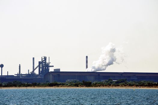 Industry on the wearing of Fos-sur-Mer beside Marseille.