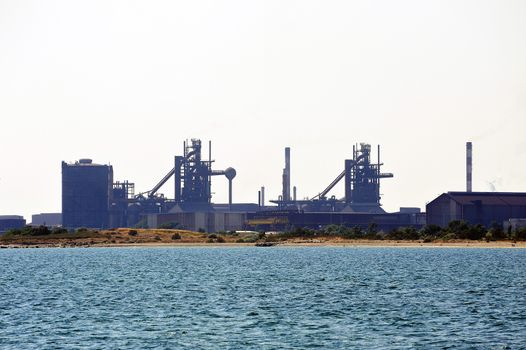 Industry on the wearing of Fos-sur-Mer beside Marseille.