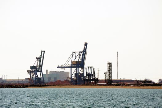 Industry on the wearing of Fos-sur-Mer beside Marseille.