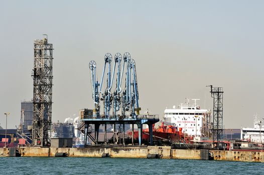 Industry on the wearing of Fos-sur-Mer beside Marseille.