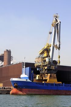 Industry on the wearing of Fos-sur-Mer beside Marseille.