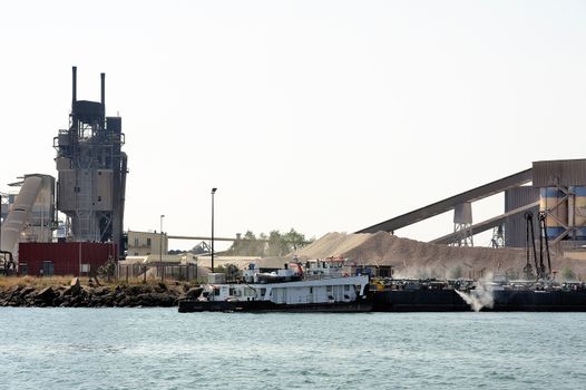 Industry on the wearing of Fos-sur-Mer beside Marseille.