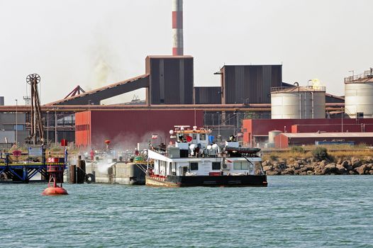 Industry on the wearing of Fos-sur-Mer beside Marseille.