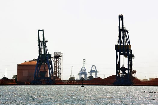 Industry on the wearing of Fos-sur-Mer beside Marseille.