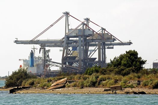 Industry on the wearing of Fos-sur-Mer beside Marseille.