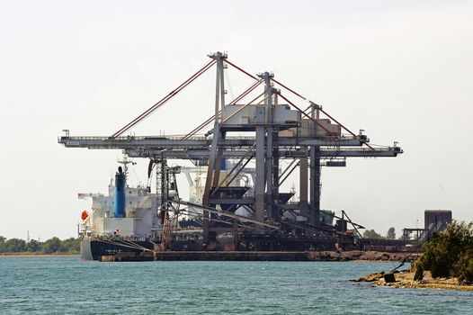 Industry on the wearing of Fos-sur-Mer beside Marseille.