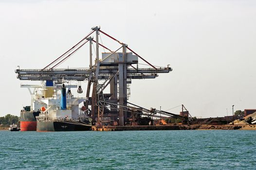 Industry on the wearing of Fos-sur-Mer beside Marseille.