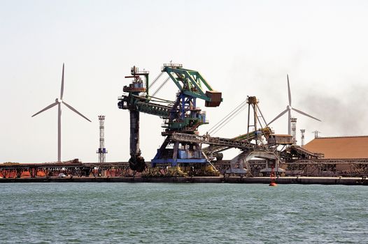 Industry on the wearing of Fos-sur-Mer beside Marseille.