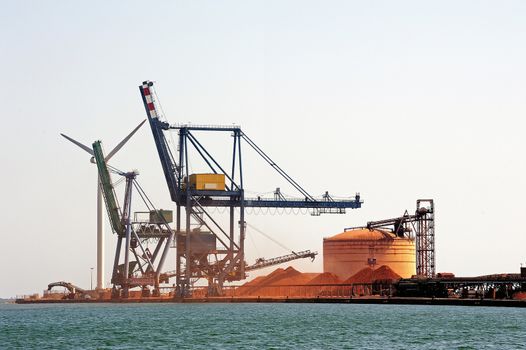 Industry on the wearing of Fos-sur-Mer beside Marseille.