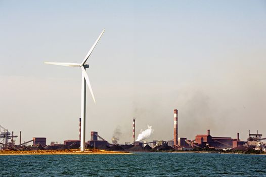 Industry on the wearing of Fos-sur-Mer beside Marseille.