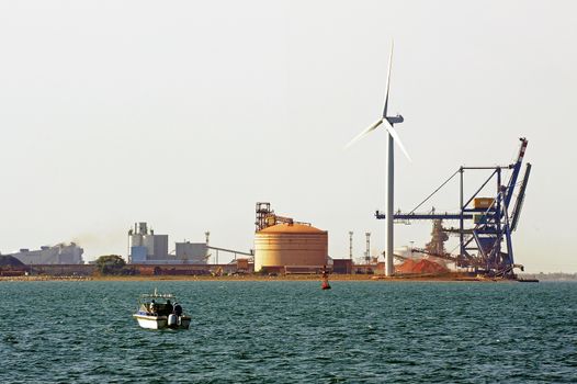 Industry on the wearing of Fos-sur-Mer beside Marseille.