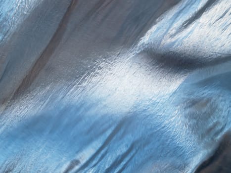 abstract silver-blue background - wavy surface