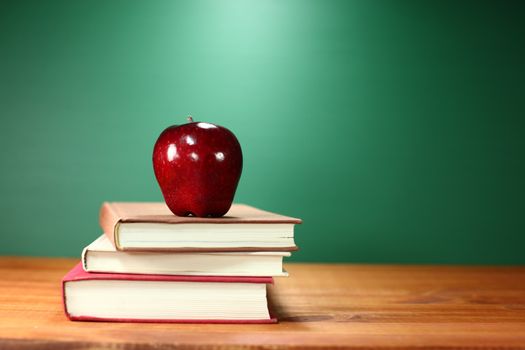 Stack of Books on A Desk for Back to School