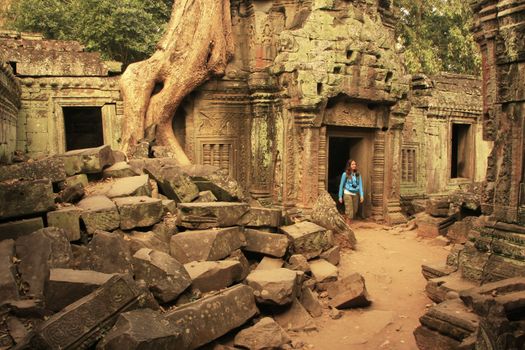 Ta Promh temple, Angkor area, Siem Reap, Cambodia