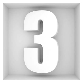 beautiful volume number on the gray background