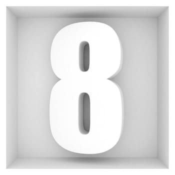 beautiful volume number on the gray background