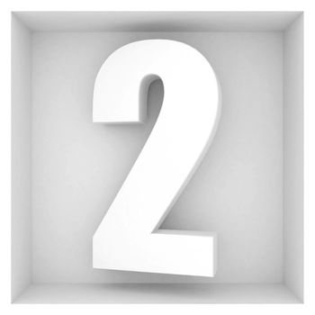 beautiful volume number on the gray background